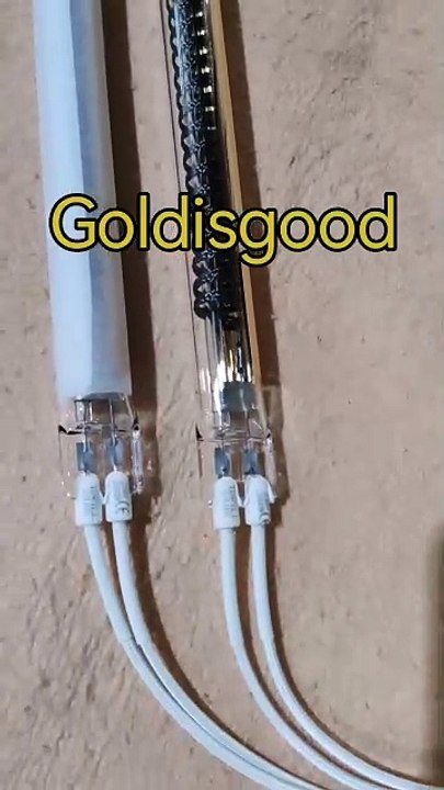 425mm 230v 1200w Single-ended Half Gold Carbon Fiber Infrared Heat Lamp For Drying machine Lamp From Goldisgood