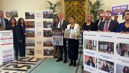 DEM Parti'den kayyumları protesto etmek için Meclis'te eylem