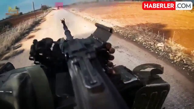 Silahlı muhalifler, rejime ait araçları Hama'da böyle kovaladı