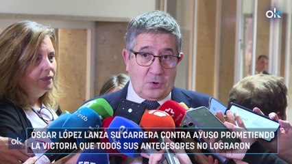 Óscar López lanza su carrera contra Ayuso prometiendo la victoria que todos sus antecesores no lograron