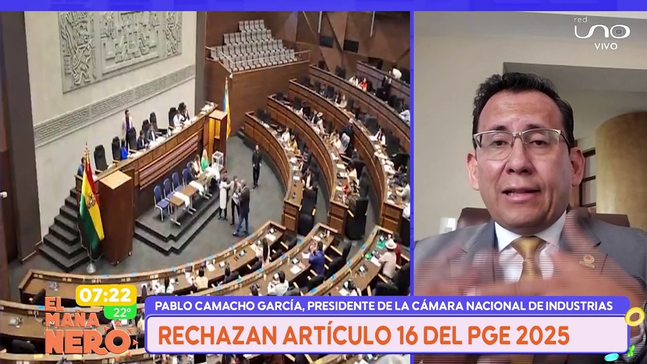 SCZ presiddente de camara de industria habla del PGE 2025