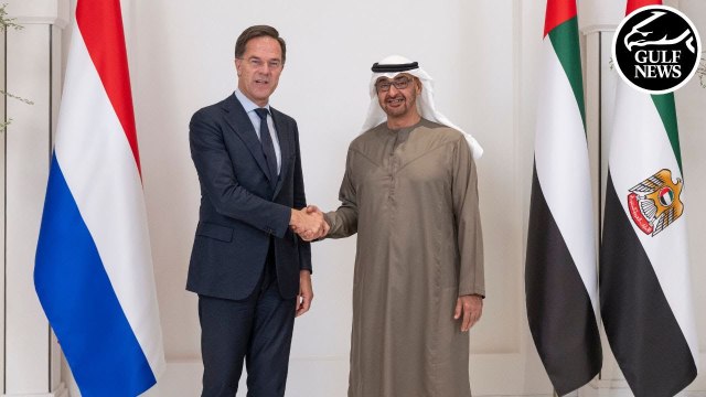 UAE President Sheikh Mohamed meets Dutch Prime Minister Mark Rutte