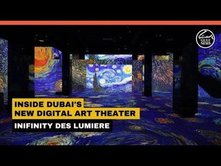 Infinity des Lumiers is a digital art theatre located at Dubai Mall