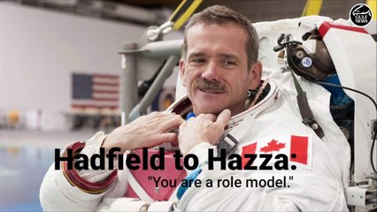 Astronaut Chris Hadfield's message to Emirati astronaut Hazza Al Mansoori