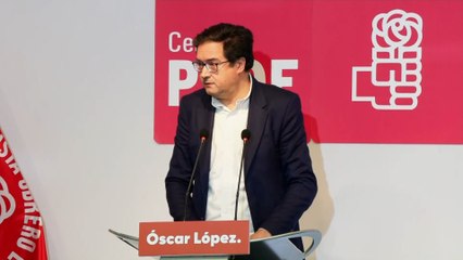 Óscar López oficializa su candidatura para liderar el PSOE en Madrid