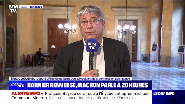 Éric Coquerel (LFI) affirme qu'il y aura une censure automatique si un Premier ministre issu du NFP n'est pas nommé