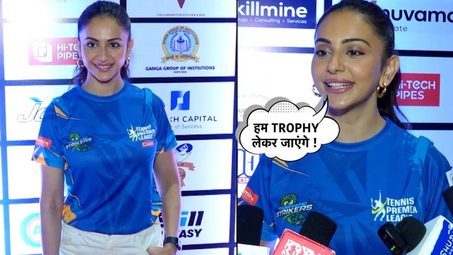Rakul Preet Singh Supports Her Team at Tennis Premier League