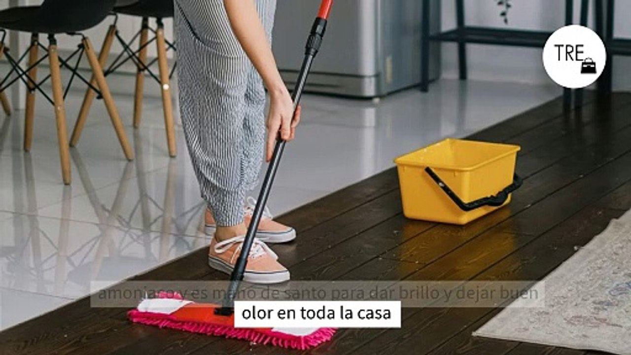 Desde que le pongo esto al agua de la fregona, ya no uso amoniaco y es mano de santo para dar brillo y dejar buen olor en toda la casa