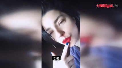 Merve Boluğur'un kırmızı ruj sevdası! 'Yakışmıyor mu?'