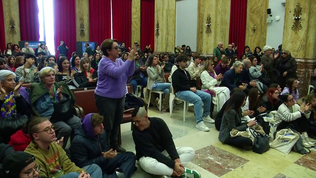 Testimonial della prima giornata dell' Esserci Festival , Pietro Bartolo medico attivo sulla difesa dei migranti a Lampedusa