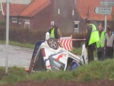 rallye de la lys 2008 sercus r5 fossé