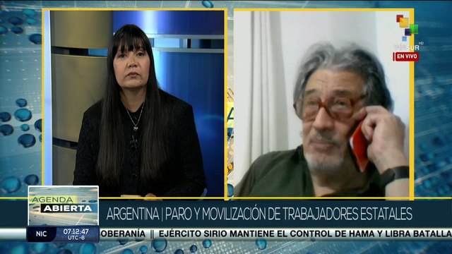 Paro y movilización de trabajadores estatales en Argentina