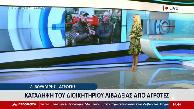 Ο Γιώργος Ζάχαρης και ο Λουκάς Βούλγαρης, μέλη συντονιστικής επιτροπής αγροτών Βοιωτίας στο STAR