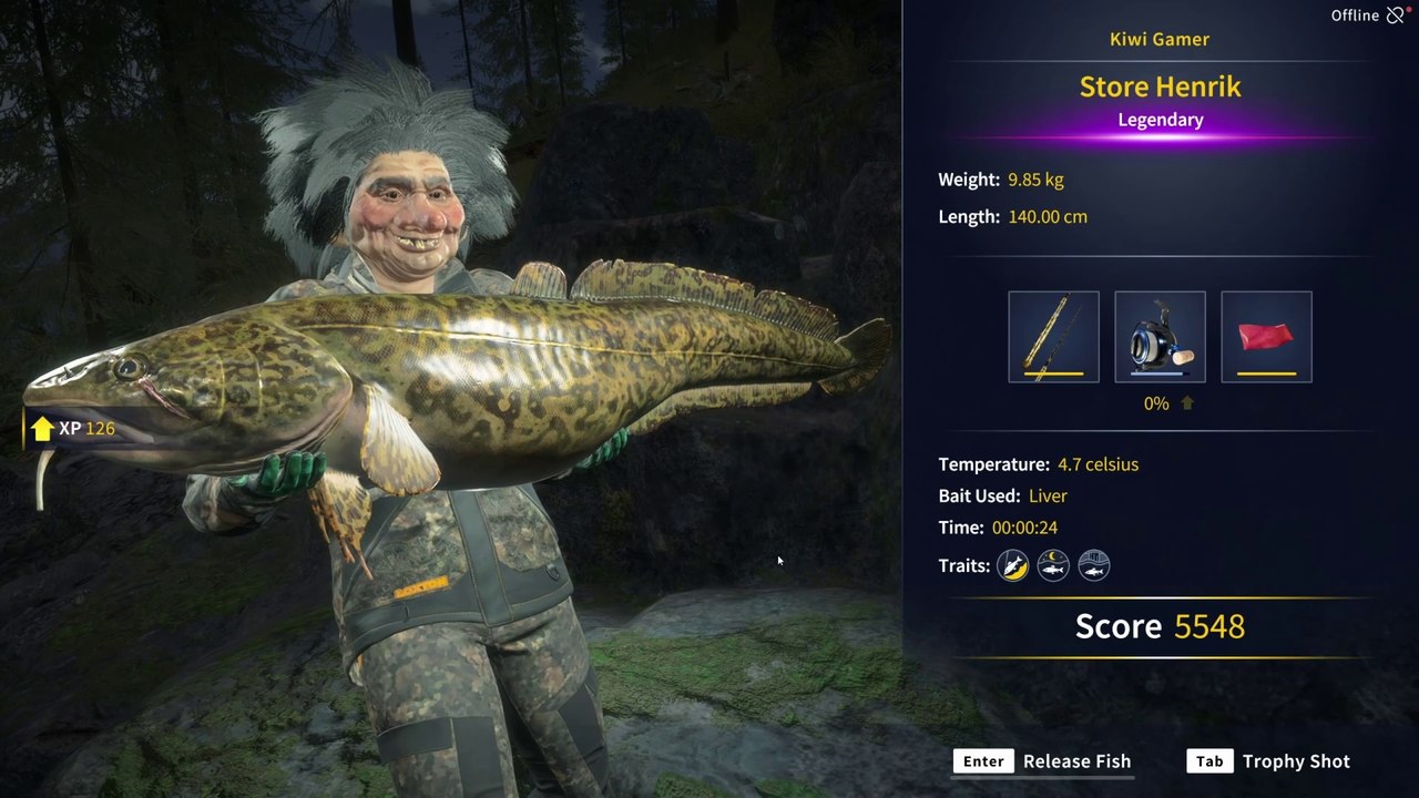 Legendary Fish Store Henrik COTW The Angler Trollspret Nature Reserve 5 December 2024