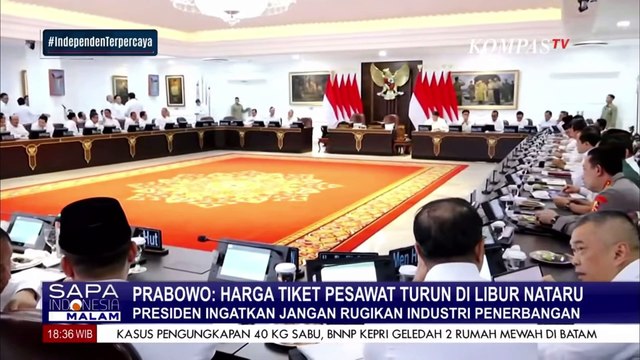 Harga Tiket Pesawat Turun saat Nataru, Presiden Prabowo Ingatkan Jangan Rugikan Industri Penerbangan