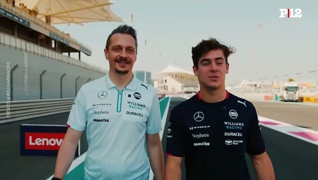 Es mi sueño hecho realidad y ustedes lo hicieron posible : Colapinto recorrió a pie la pista del Gran Premio de Abu Dahbi