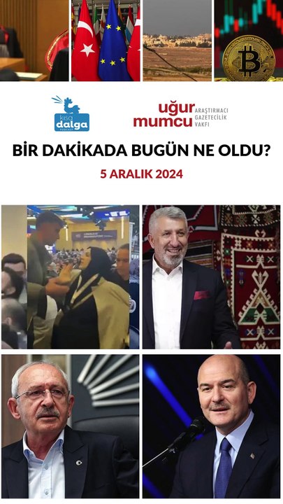 Bir dakikada bugün ne oldu?