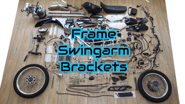 Why it´s so heavy! Weight of a Motorcycle EP05: Frame, Swingarm, Brackets Kawasaki KLX 250/300 no sound