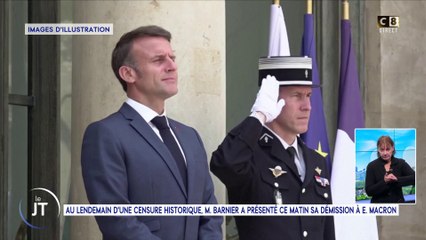 JT du 05 décembre : Au lendemain d'une censure historique M.Barnier a présenté ce matin sa démission