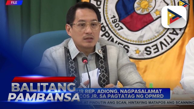 Lanao del Sur Rep. Adiong, nagpasalamat kay PBBM sa pagtatag ng OPMRD