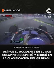Accidente de Colapinto en Brasil