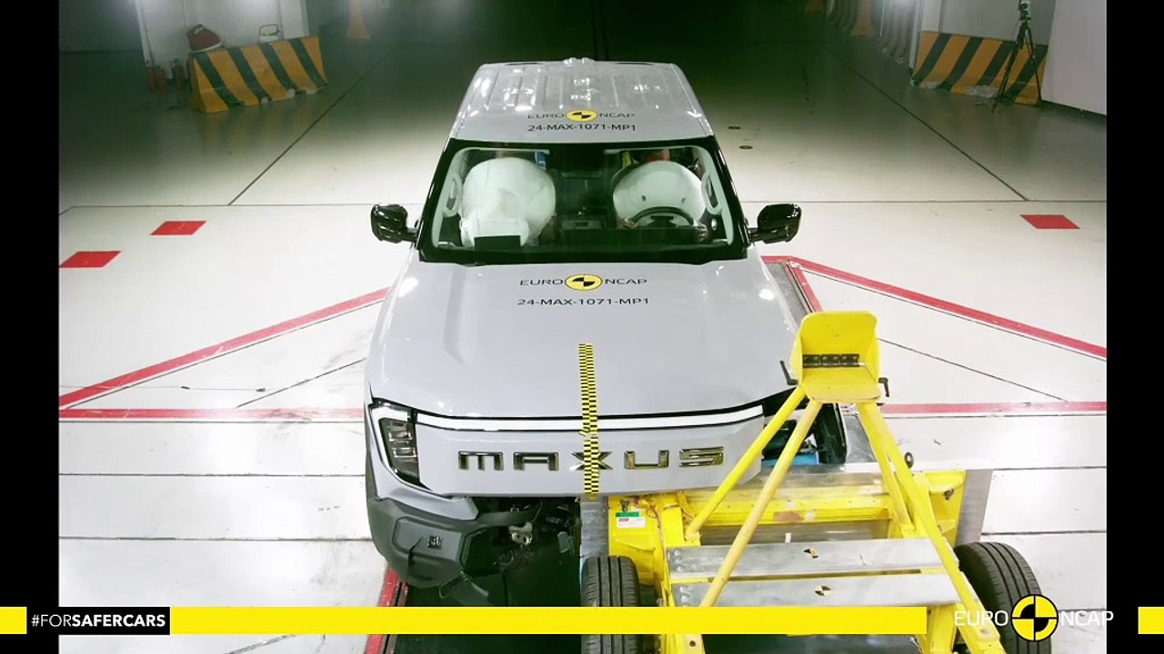 Le pick-up électrique Maxus eTerron 9 obtient cinq étoiles aux crash-tests Euro NCAP 2024