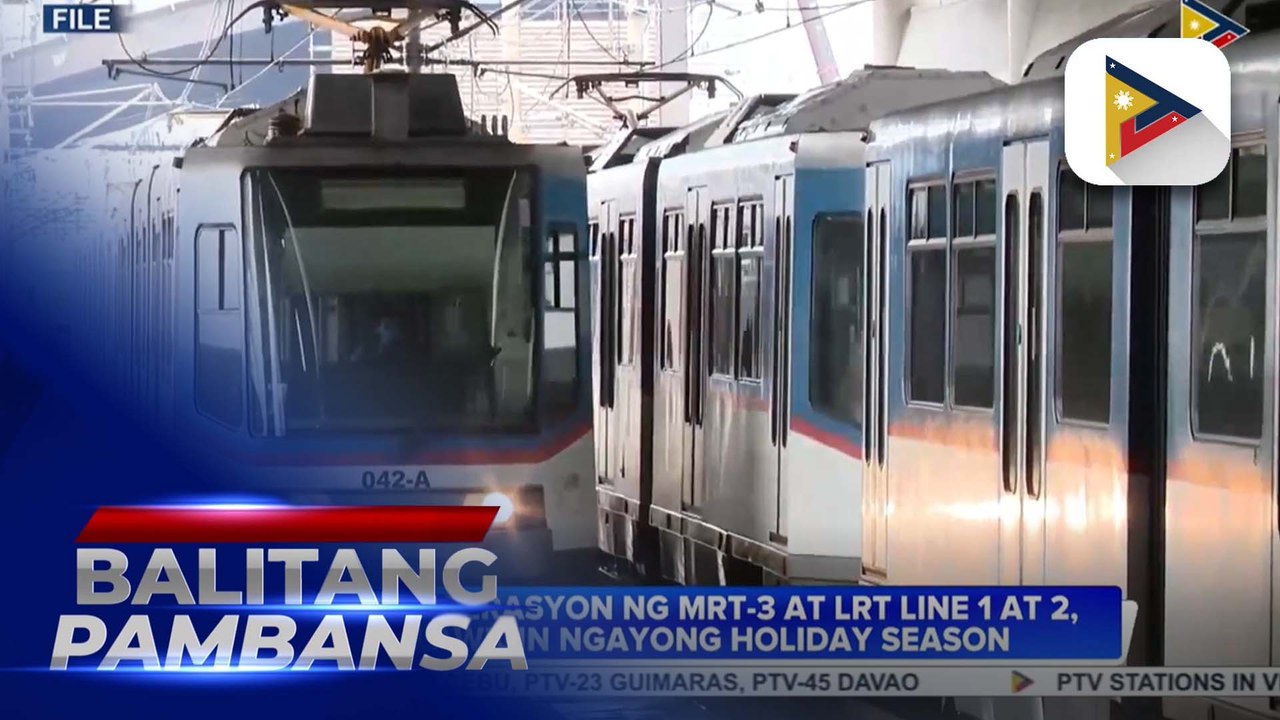 Oras ng operasyon ng MRT-3 at LRT line 1 at 2, palalawigin ngayong holiday season