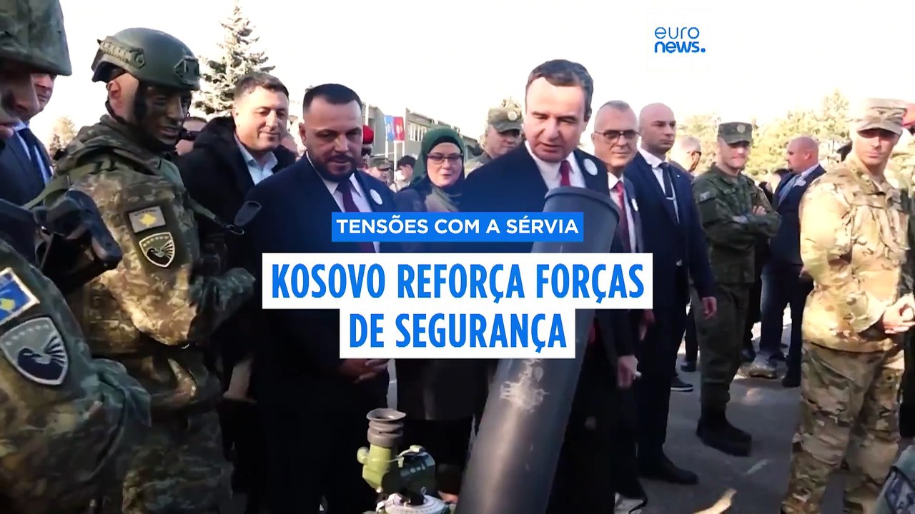 Kosovo anuncia reforço das forças de segurança em período de tensão com a Sérvia