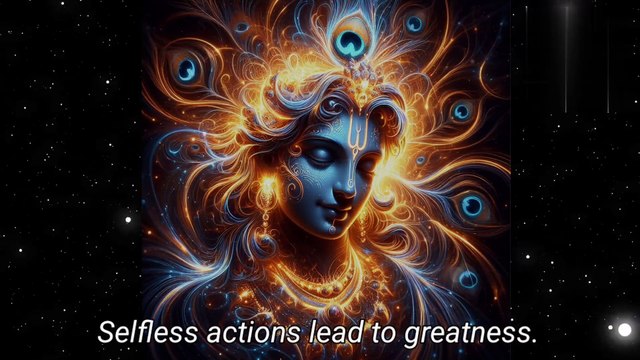 'Selfless Actions Lead to Greatness Shri Krishna Sayings!
