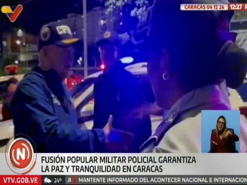 Vicepresidente Sectorial Diosdado Cabello realizó recorrido de seguridad en diversas zonas de Caracas