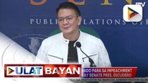 Inisyal na preparasyon ng Senado para sa impeachment vs. VP Duterte, wala pa ayon kay Senate Pres. Escudero