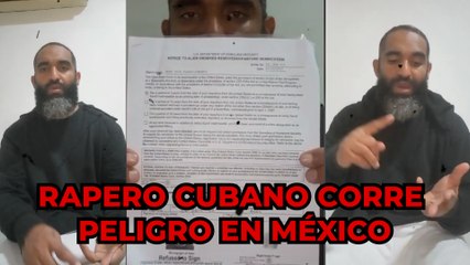 Rapero cubano corre peligro en México