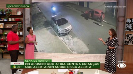 PM aposentado atira contra crianças que alertaram sobre seta do carro | Melhor da Tarde
