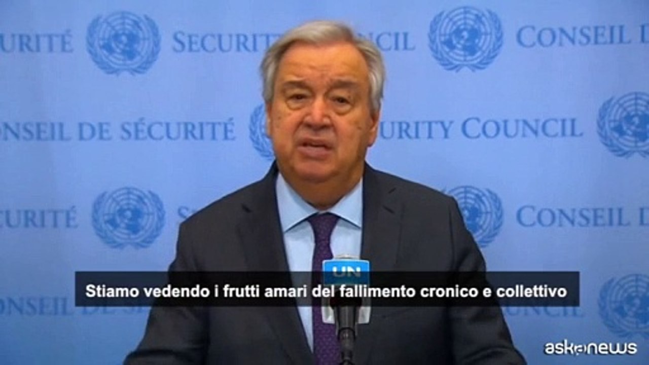 Guterres: escalation in Siria ? un fallimento collettivo