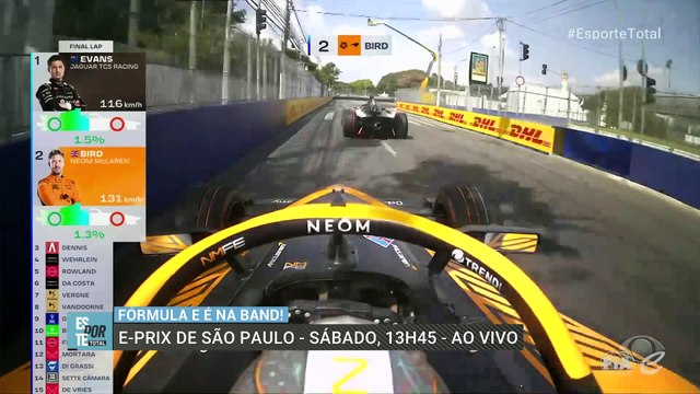 Temporada 2024/25 da Fórmula E vai começar em São Paulo