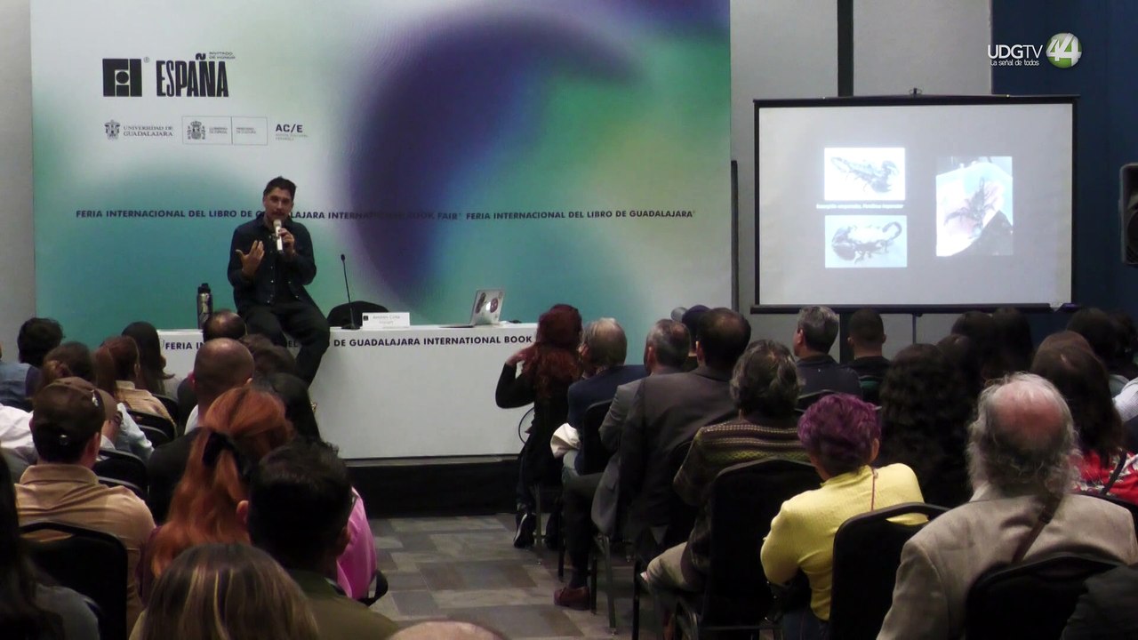Biología psicodélica y realidad sensorial: Andrés Cota en la FIL 2024.