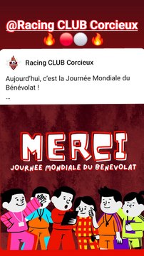 Aujourd’hui, c’est la Journée Mondiale du Bénévolat ! MERCI à tous les Vous êtes le cœur battant de notre club ! Encore MERCI pour tout ce que vous faites.