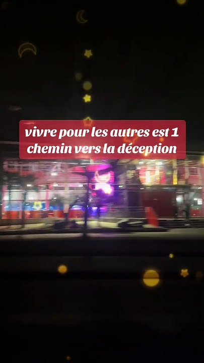 Vivre pour les autres est un chemin vers la déception