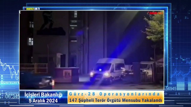 Gürz-28 Operasyonlarında 147 Şüpheli Terör Örgütü Mensubu Yakalandı