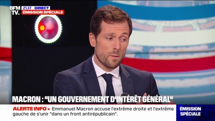 Allocution d'Emmanuel Macron: "Le président de la République a été lucide sur la dissolution", affirme Mathieu Lefèvre (Ensemble)