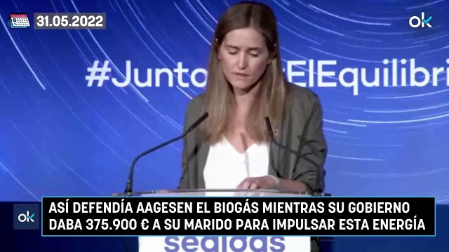 Así defendía Aagesen el biogás mientras su Gobierno daba 375.900 € a su marido para impulsar esta energía