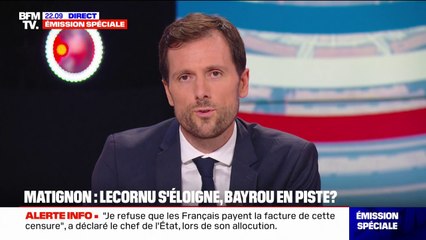 Coalition gouvernementale: Mathieu Lefèvre (Ensemble) ne veut pas "confier le destin du pays aux extrêmes"