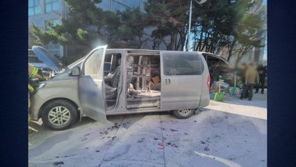 차 트렁크에 실어둔 가스통에서 불...운전자 화상 / YTN