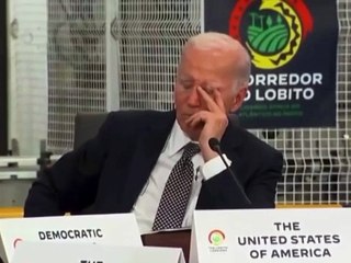 Joe Biden cochila durante reunião com líderes africanos
