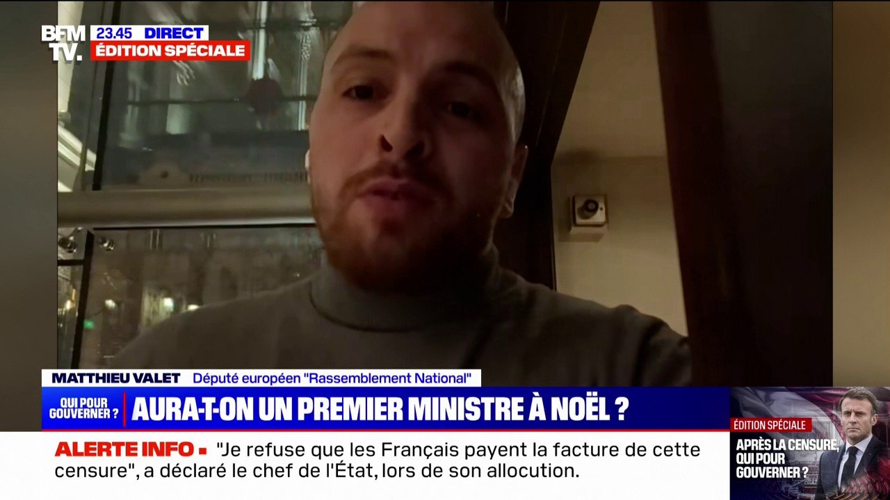 Matthieu Valet (RN): "On a un président qui est au bord du burn out et qui insulte les Français"