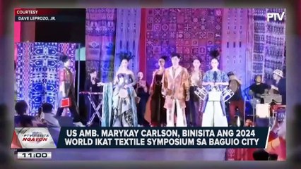 US Amb. Marykay Carlson, binisita ang 2024 World Ikat Textile Symposium sa Baguio City