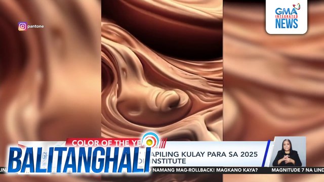 Mocha Mousse, napiling kulay para sa 2025 ng Pantone Color Institute | Balitanghali