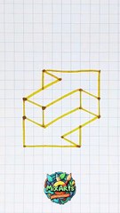 🌟 Una línea a la vez, y el resultado te sorprenderá. #MinimalistDrawing #EasyArt #CreativeDesign