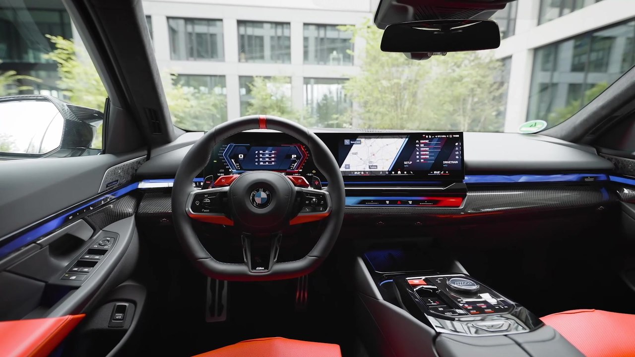 The all-new BMW M5 Touring Interior Design in Alpine White
