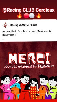 Aujourd’hui, c’est la Journée Mondiale du Bénévolat ! MERCI à tous les Bénévoles ! Vous êtes le cœur battant de notre club ! Encore MERCI pour tout ce que vous faites.